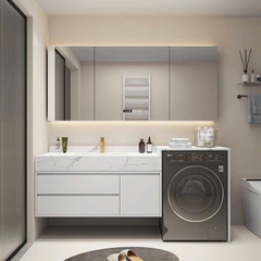 TC21K - Tủ chậu kết hợp máy giặt, nhựa PVC đặc chịu nước, hàng đặt theo yêu cầu, kích thước và màu sắc tùy chọn. LH để được giá tốt: 0975.296.975