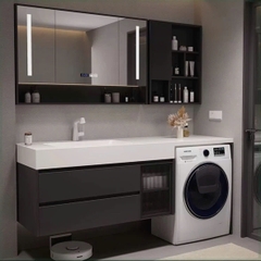 TC22K - Tủ chậu kết hợp máy giặt, nhựa PVC đặc chịu nước, hàng đặt theo yêu cầu, kích thước và màu sắc tùy chọn. LH để được giá tốt: 0975.296.975