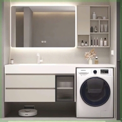 TC22K - Tủ chậu kết hợp máy giặt, nhựa PVC đặc chịu nước, hàng đặt theo yêu cầu, kích thước và màu sắc tùy chọn. LH để được giá tốt: 0975.296.975