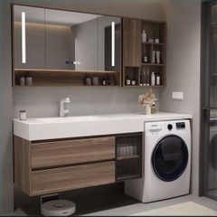 TC22K - Tủ chậu kết hợp máy giặt, nhựa PVC đặc chịu nước, hàng đặt theo yêu cầu, kích thước và màu sắc tùy chọn. LH để được giá tốt: 0975.296.975