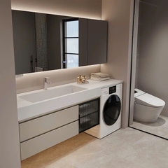 TC22K - Tủ chậu kết hợp máy giặt, nhựa PVC đặc chịu nước, hàng đặt theo yêu cầu, kích thước và màu sắc tùy chọn. LH để được giá tốt: 0975.296.975