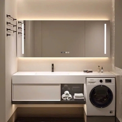 TC23K - Tủ chậu kết hợp máy giặt, nhựa PVC đặc chịu nước, hàng đặt theo yêu cầu, kích thước và màu sắc tùy chọn. LH để được giá tốt: 0975.296.975