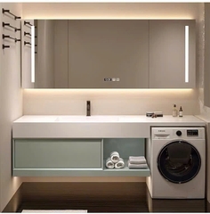 TC23K - Tủ chậu kết hợp máy giặt, nhựa PVC đặc chịu nước, hàng đặt theo yêu cầu, kích thước và màu sắc tùy chọn. LH để được giá tốt: 0975.296.975