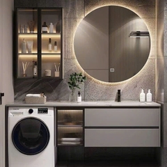 TC24K - Tủ chậu kết hợp máy giặt, nhựa PVC đặc chịu nước, hàng đặt theo yêu cầu, kích thước và màu sắc tùy chọn. LH để được giá tốt: 0975.296.975