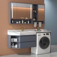 TC26K - Tủ chậu kết hợp máy giặt, nhựa PVC đặc chịu nước, hàng đặt theo yêu cầu, kích thước và màu sắc tùy chọn. LH để được giá tốt: 0975.296.975