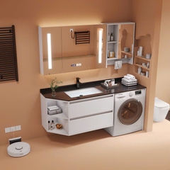 TC28K - Tủ chậu kết hợp máy giặt, nhựa PVC đặc chịu nước, hàng đặt theo yêu cầu, kích thước và màu sắc tùy chọn. LH để được giá tốt: 0975.296.975