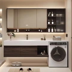 TC31K - Tủ chậu kết hợp máy giặt, nhựa PVC đặc chịu nước, hàng đặt theo yêu cầu, kích thước và màu sắc tùy chọn. LH để được giá tốt: 0975.296.975