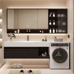 TC31K - Tủ chậu kết hợp máy giặt, nhựa PVC đặc chịu nước, hàng đặt theo yêu cầu, kích thước và màu sắc tùy chọn. LH để được giá tốt: 0975.296.975