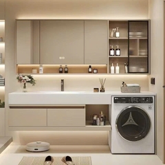 TC31K - Tủ chậu kết hợp máy giặt, nhựa PVC đặc chịu nước, hàng đặt theo yêu cầu, kích thước và màu sắc tùy chọn. LH để được giá tốt: 0975.296.975