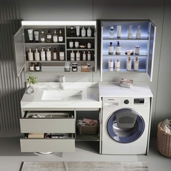 TC32K - Tủ chậu kết hợp máy giặt, nhựa PVC đặc chịu nước, hàng đặt theo yêu cầu, kích thước và màu sắc tùy chọn. LH để được giá tốt: 0975.296.975