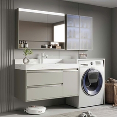 TC32K - Tủ chậu kết hợp máy giặt, nhựa PVC đặc chịu nước, hàng đặt theo yêu cầu, kích thước và màu sắc tùy chọn. LH để được giá tốt: 0975.296.975