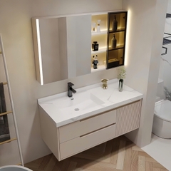 TC68K - Tủ chậu nhựa PVC chịu nước, mặt chậu sứ hoặc đá nhân tạo, hàng đặt theo yêu cầu, kích thước và màu sắc tùy chỉnh. LH để được giá tốt: 0975.296.975