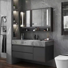 TC85K - Tủ chậu nhựa PVC chịu nước, mặt chậu đá nhân tạo, hàng đặt theo yêu cầu, kích thước và màu sắc tùy chỉnh. LH để được giá tốt: 0975.296.975