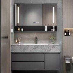 TC85K - Tủ chậu nhựa PVC chịu nước, mặt chậu đá nhân tạo, hàng đặt theo yêu cầu, kích thước và màu sắc tùy chỉnh. LH để được giá tốt: 0975.296.975
