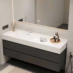 TC86K - Tủ chậu nhựa PVC chịu nước, mặt chậu đá nhân tạo, hàng đặt theo yêu cầu, kích thước và màu sắc tùy chỉnh. LH để được giá tốt: 0975.296.975