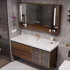 TC87K - Tủ chậu nhựa PVC vân gỗ chịu nước, mặt đá nhân tạo hoặc chậu sứ, hàng đặt theo yêu cầu, kích thước và màu sắc tùy chỉnh. LH để được giá tốt: 0975.296.975