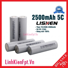 Pin 18650 Lishen 2500mAh Xả 15A