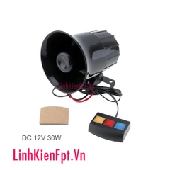 Còi Hú 3 Chế Độ 12V 30W