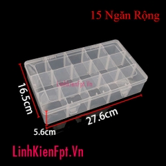 Hộp Đựng Linh Kiện 15 Ngăn Rộng