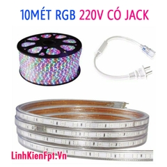 LED TRANG TRÍ TẾT RGB KÈM NGUỒN COMBO 10MÉT
