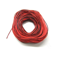 Dây điện đôi đỏ đen nhiều lõi 26AWG cuộn 100m