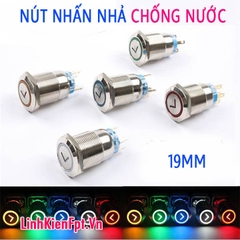 Nút Nhấn Nhả, Nhấn Đề Chống Nước 19mm