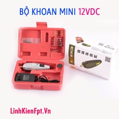 Máy khoan mini 12V Kèm Nguồn