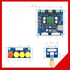 Mạch khuếch đại âm thanh Bluetooth TPA3116 2X30W