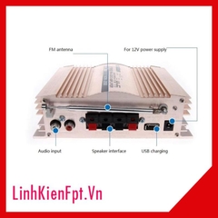 Amply xe hơi SON-288 600W 12V