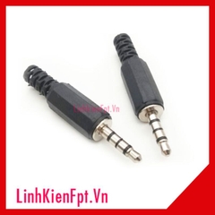 Đầu jack audio 4 Chấu 3.5MM stereo đực nhựa