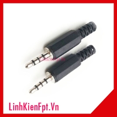 Đầu jack audio 4 Chấu 3.5MM stereo đực nhựa