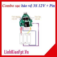 Combo Chế Pin Máy Khoan 12V Kèm Pin18650