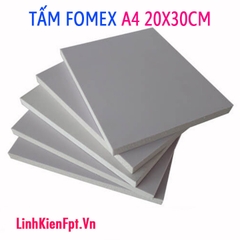 Tấm Fomex A4 5mm kích thước 20x30cm