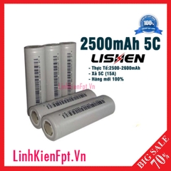 Pin 18650 Lishen 2500mAh Xả 15A