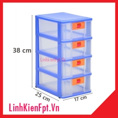 Tủ Mini 4 Tầng Song Long 25x17x38cm