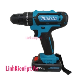 Máy Khoan Pin MAKITA 21V Có Búa Hộp Dụng Cụ (Pin Đủ 5 Cell 21V)