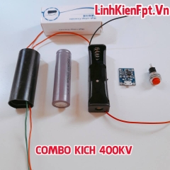 Bộ Kích điện 400KV- Combo Đầy Đủ Pin 2000mAh