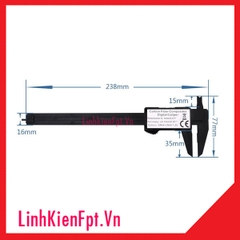 Thước kẹp điện tử 150mm sai số 0.1