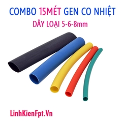 Gen co nhiệt cách điện Combo 15m