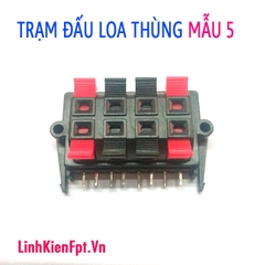 Trạm đấu loa thùng 4 cổng kép-Mẫu 5