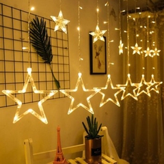 Đèn Led Trang Trí 12 Ngôi Sao Vàng Ấm