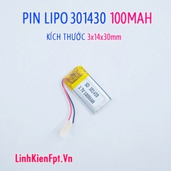 Pin Lipo 301430-100MAH Pin tai nghe
