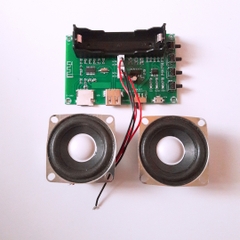 PAM 8403 Bluetooth Tích Hợp Pin + 2 Loa 10W - Chế loa 3 trong 1