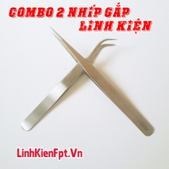 Nhíp Gắp Linh Kiện Điện Tử Thép Không Gỉ - COMBO