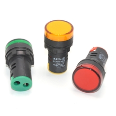Đèn báo pha tủ điện 22mm 220VAC Combo 3 Đèn