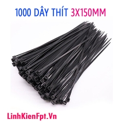 Dây Thít Nhựa  3x150mm 1 Túi