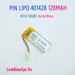 Pin Lipo 401428 120MAH Pin tai nghe