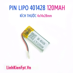 Pin Lipo 401428 120MAH Pin tai nghe