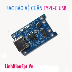 Mạch sạc bảo vệ pin Lithium TYPE C USB
