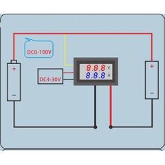 Đồng hồ đo điện áp , dòng điện Acquy 100V-10A
